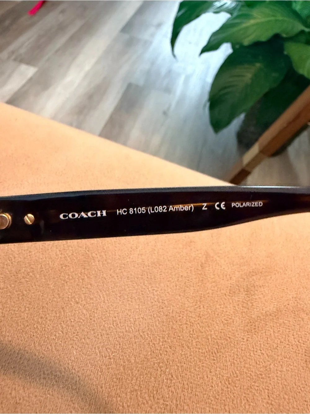 Coach HC 8105 Amber Prescription Sunglasses Tortoise Ocelot Frames + Case
